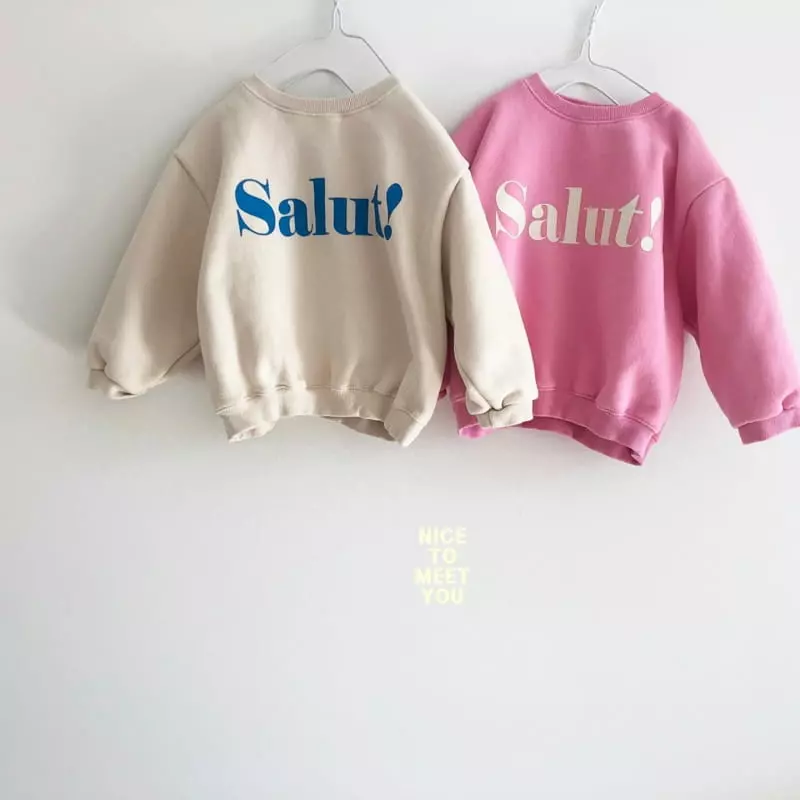 Nice To Meet You - Korean Children Fashion - #fashionkids - Shally Sweatshirt - 7