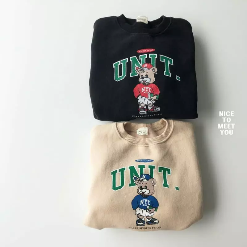 Nice To Meet You - Korean Children Fashion - #kidsshorts - Unit Sweatshirt - 11