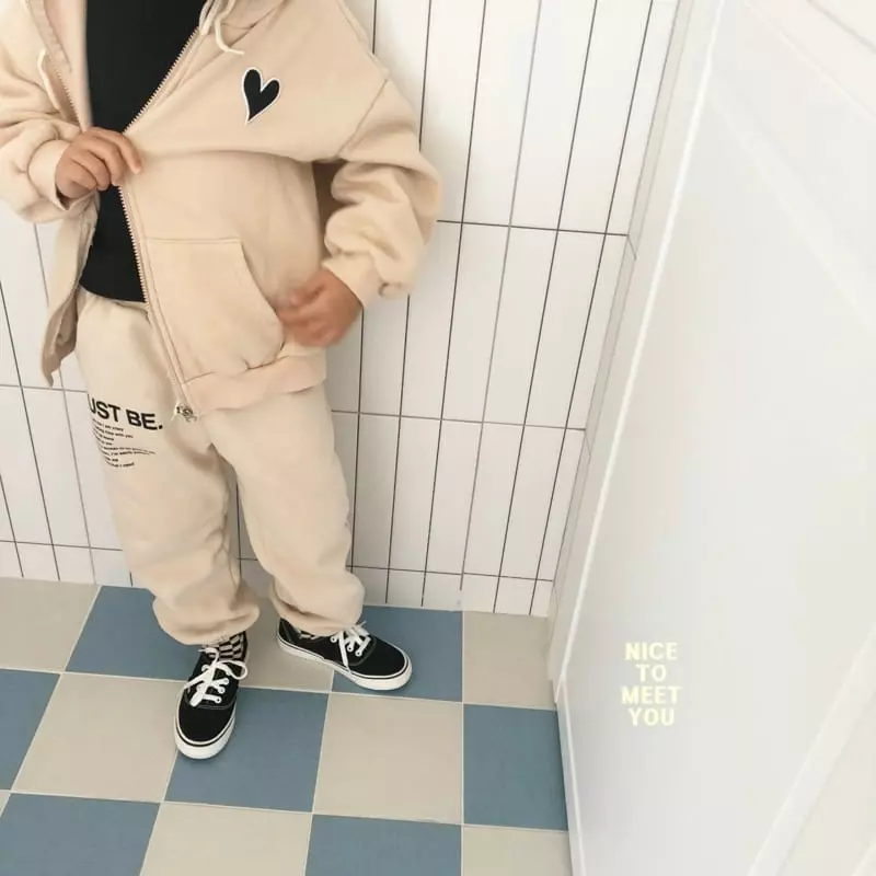 Nice To Meet You - Korean Children Fashion - #kidsshorts - Heart Zip-up