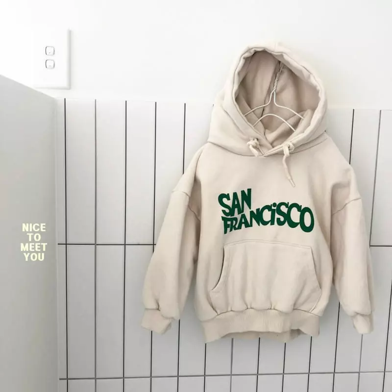 Nice To Meet You - Korean Children Fashion - #kidsshorts - Sanfrancisco Hoody - 4