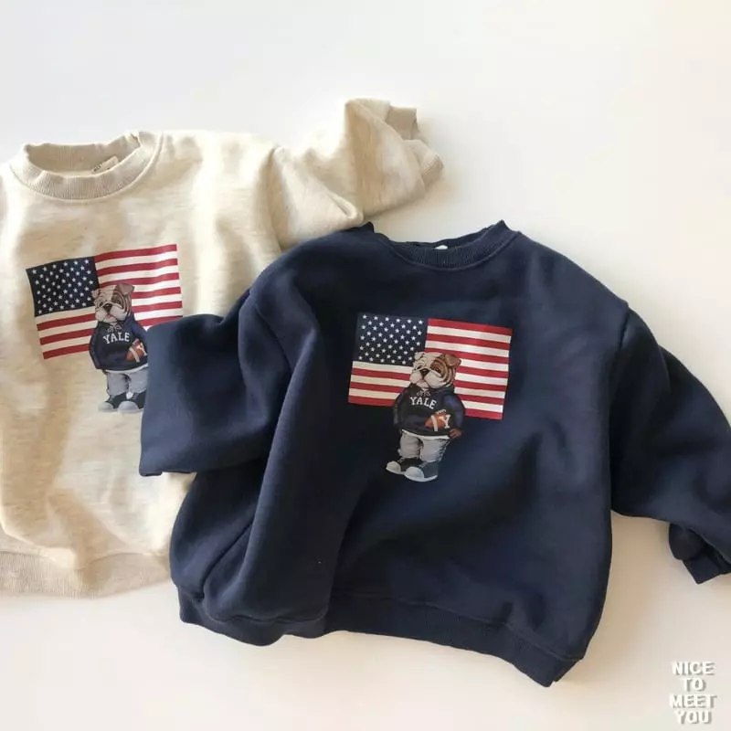 Nice To Meet You - Korean Children Fashion - #kidsstore - Bull Dot Sweatshirt - 3