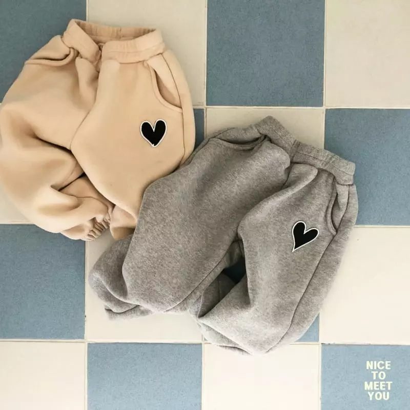 Nice To Meet You - Korean Children Fashion - #kidsstore - Heart Pants