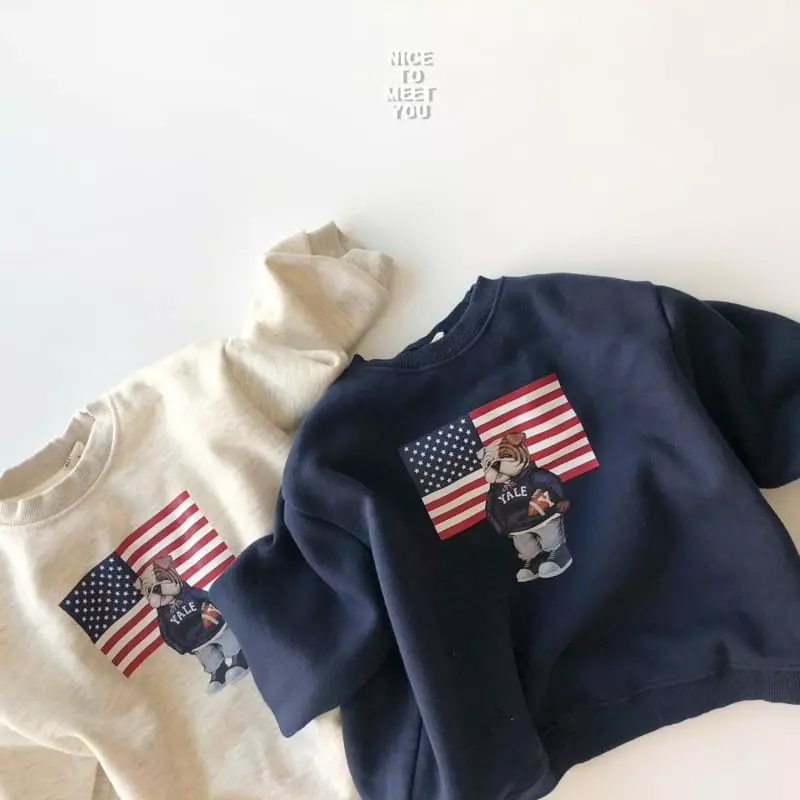Nice To Meet You - Korean Children Fashion - #kidsstore - Bull Dot Sweatshirt - 4