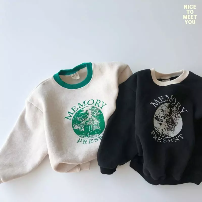 Nice To Meet You - Korean Children Fashion - #kidzfashiontrend - Memory Sweatshirt - 2
