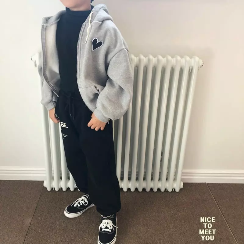 Nice To Meet You - Korean Children Fashion - #kidzfashiontrend - Heart Zip-up - 3