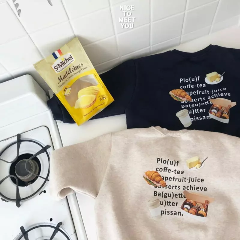 Nice To Meet You - Korean Children Fashion - #kidzfashiontrend - Brunch Sweatshirt