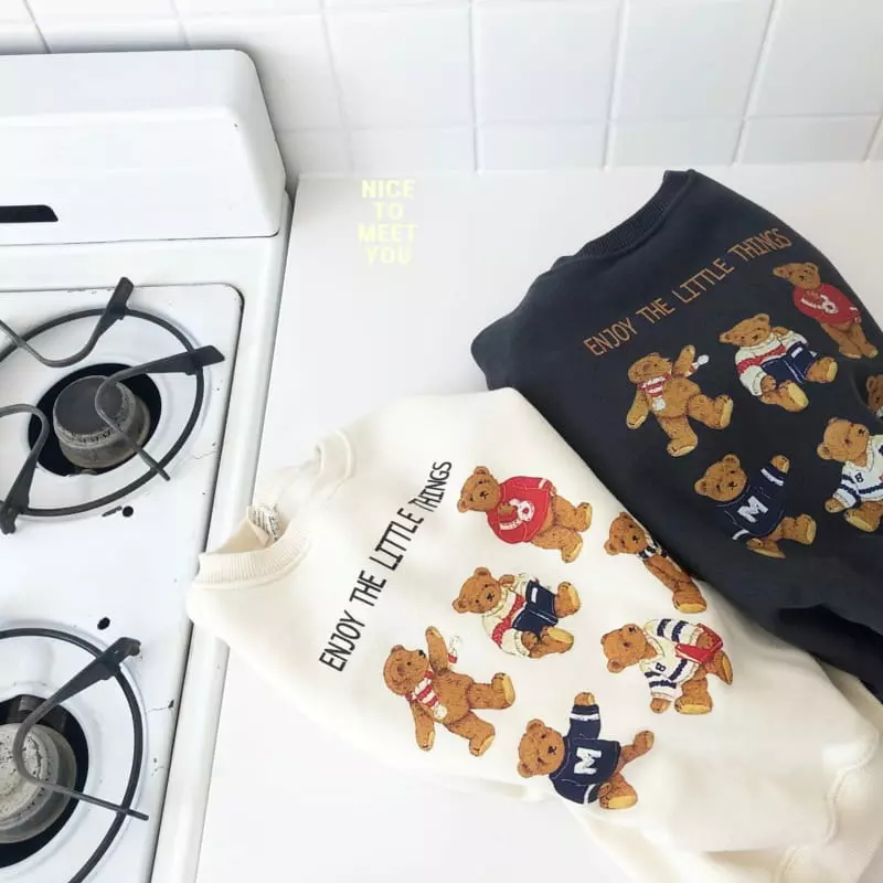 Nice To Meet You - Korean Children Fashion - #littlefashionista - Joy Bear Sweatshirt - 11