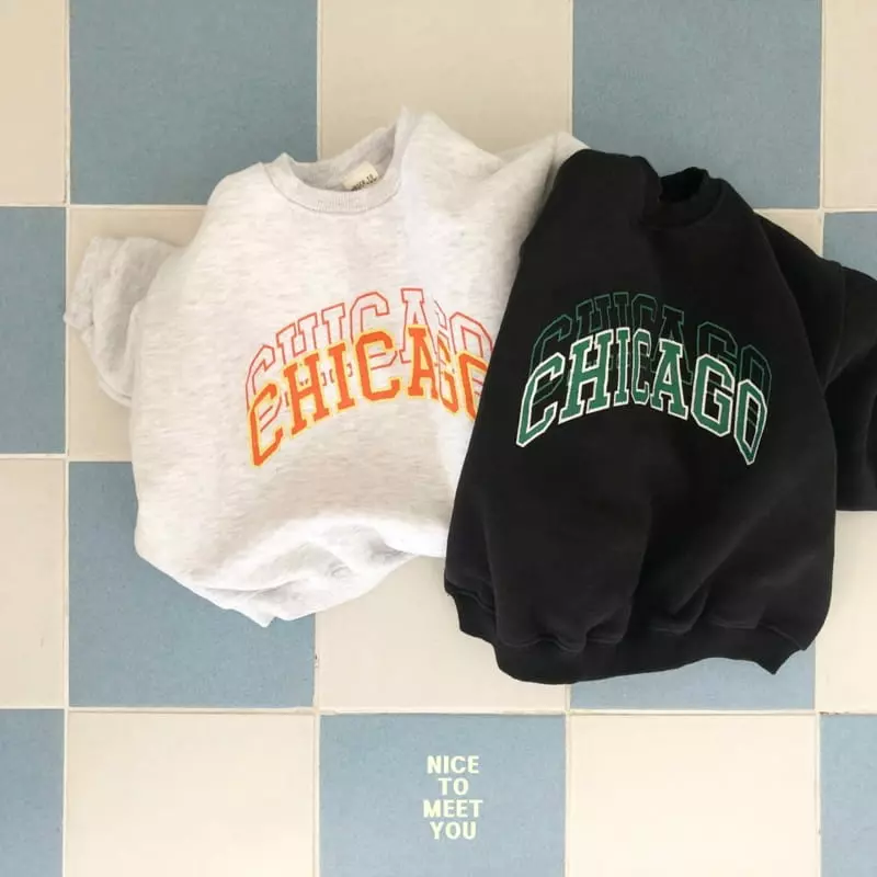 Nice To Meet You - Korean Children Fashion - #littlefashionista - Chicago Sweatshirt - 10