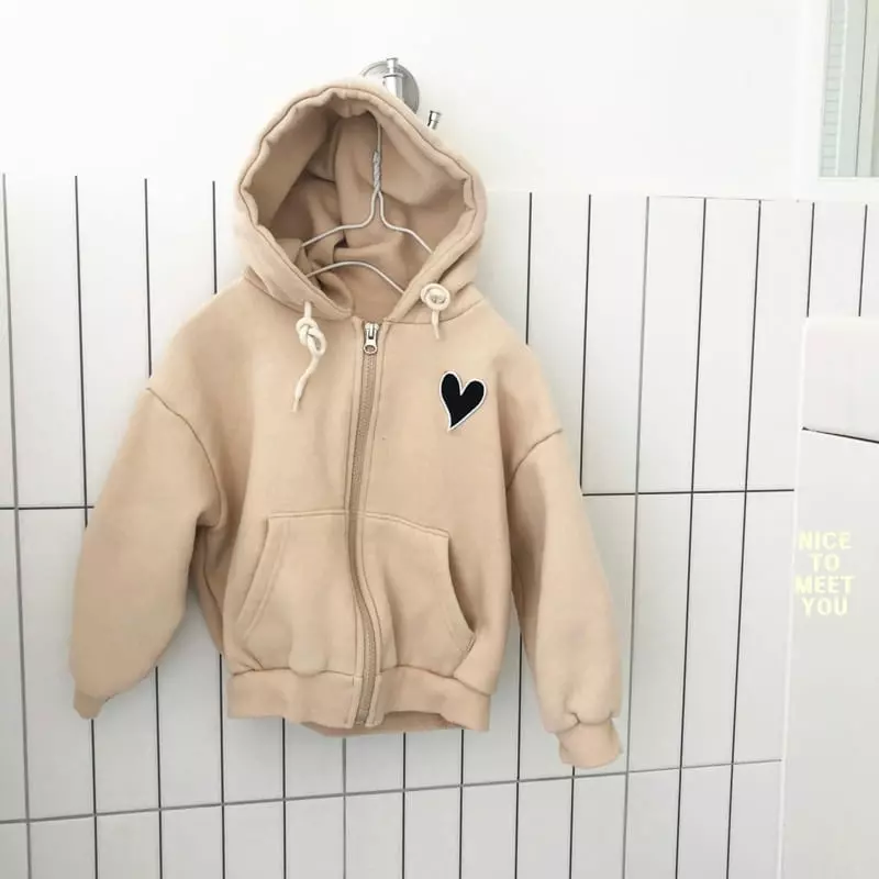 Nice To Meet You - Korean Children Fashion - #littlefashionista - Heart Zip-up - 5