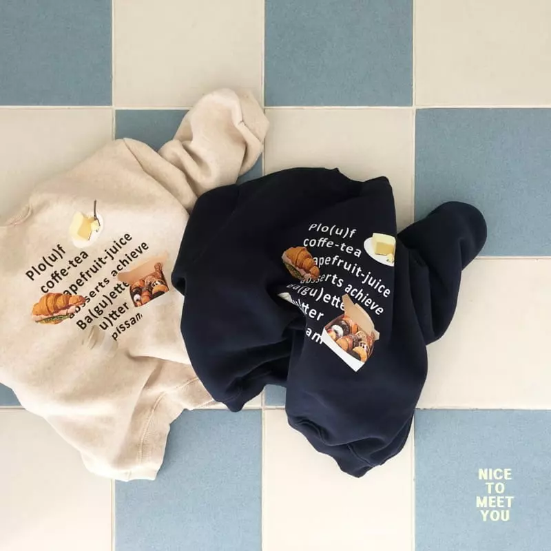 Nice To Meet You - Korean Children Fashion - #littlefashionista - Brunch Sweatshirt - 3