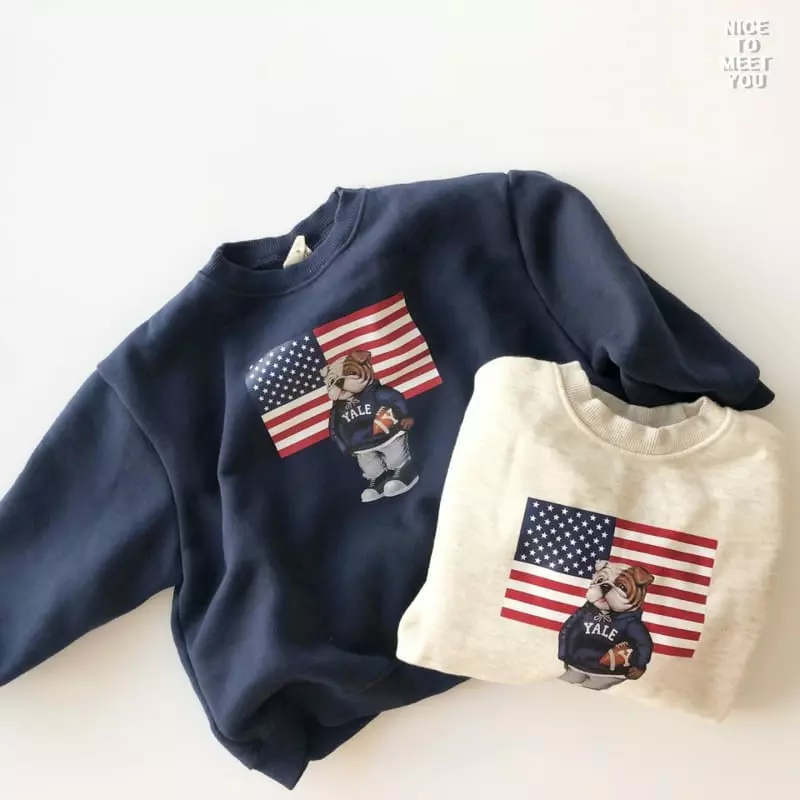 Nice To Meet You - Korean Children Fashion - #magicofchildhood - Bull Dot Sweatshirt - 7
