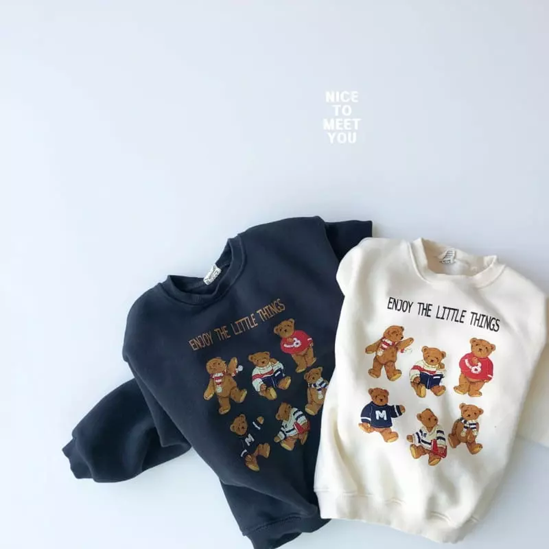 Nice To Meet You - Korean Children Fashion - #magicofchildhood - Joy Bear Sweatshirt - 12