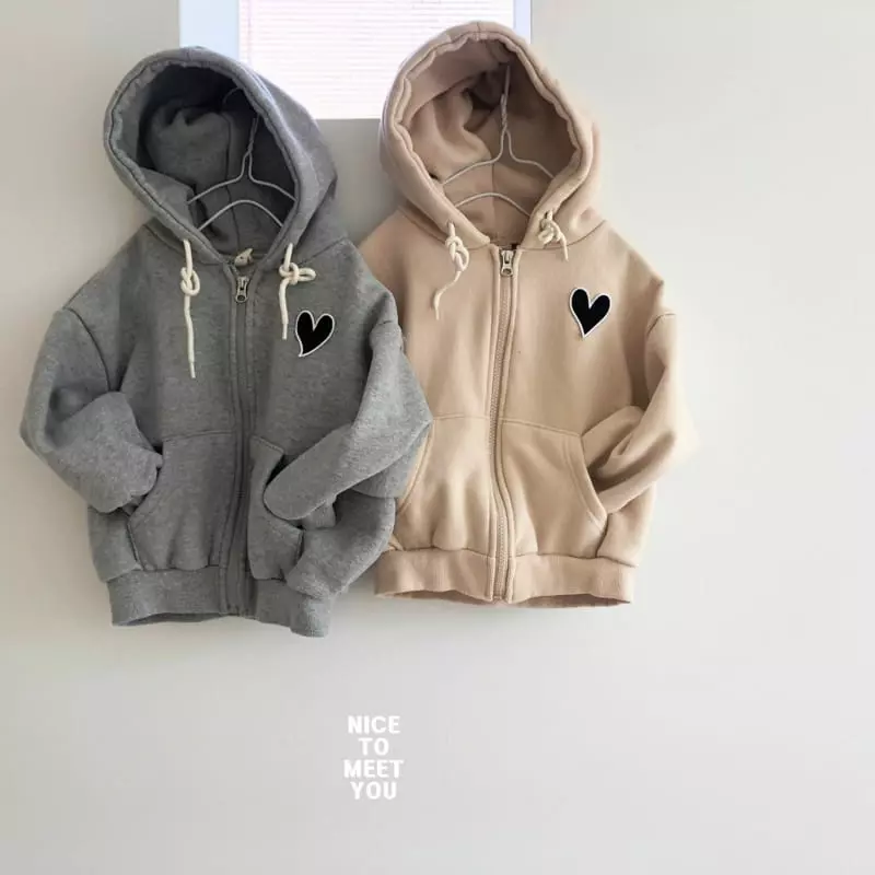 Nice To Meet You - Korean Children Fashion - #magicofchildhood - Heart Zip-up - 6