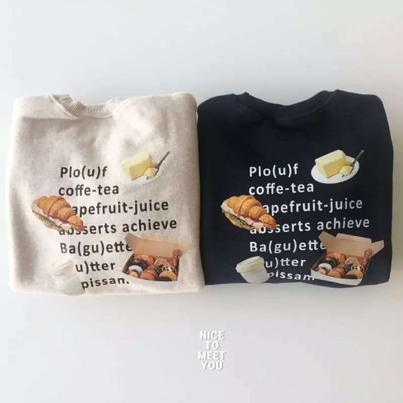 Nice To Meet You - Korean Children Fashion - #littlefashionista - Brunch Sweatshirt - 4
