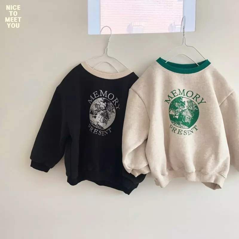 Nice To Meet You - Korean Children Fashion - #stylishchildhood - Memory Sweatshirt - 10
