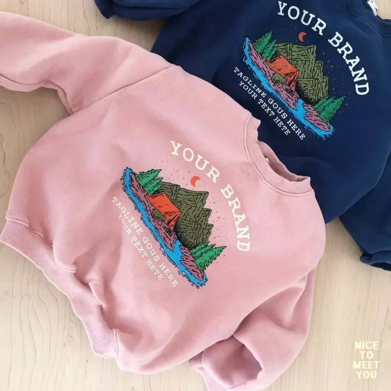 Nice To Meet You - Korean Children Fashion - #stylishchildhood - Camping Sweatshirt - 2
