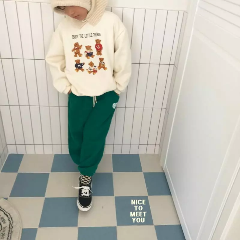 Nice To Meet You - Korean Children Fashion - #stylishchildhood - Joy Bear Sweatshirt