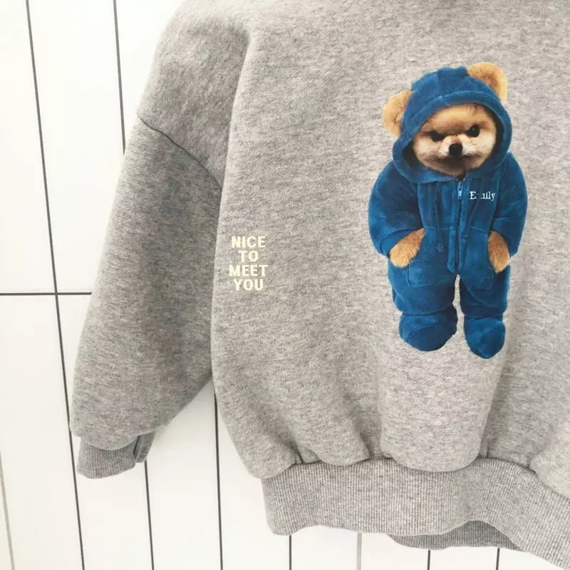 Nice To Meet You - Korean Children Fashion - #todddlerfashion - Angry Hoody - 6
