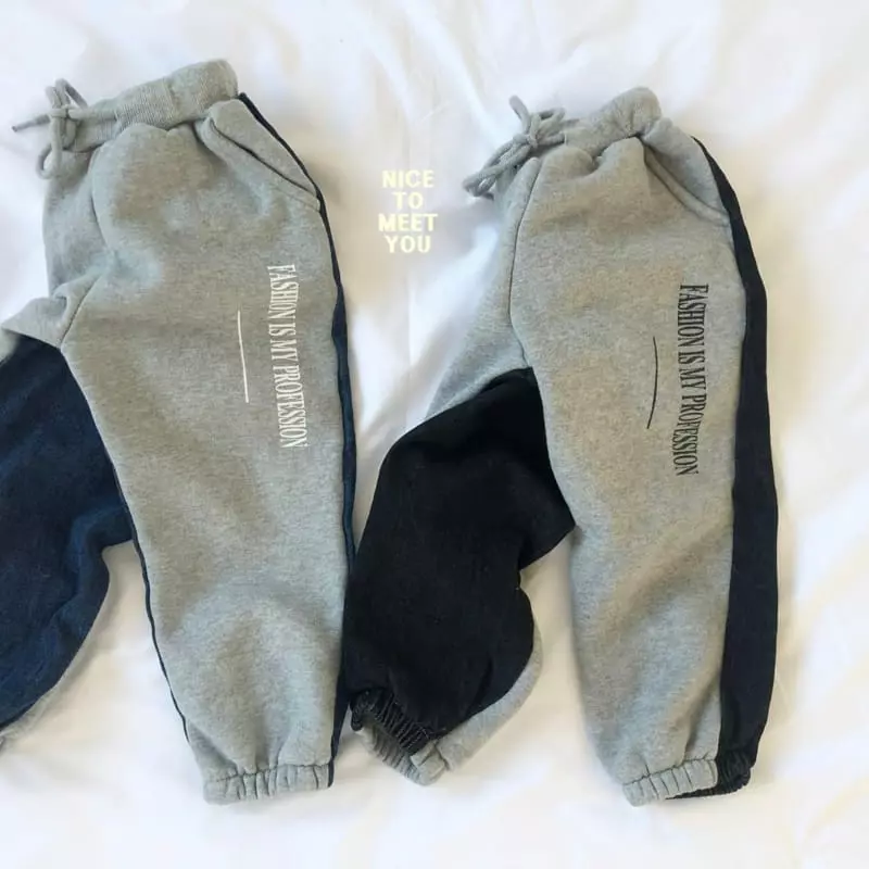 Nice To Meet You - Korean Children Fashion - #todddlerfashion - Denim Color Pants - 2