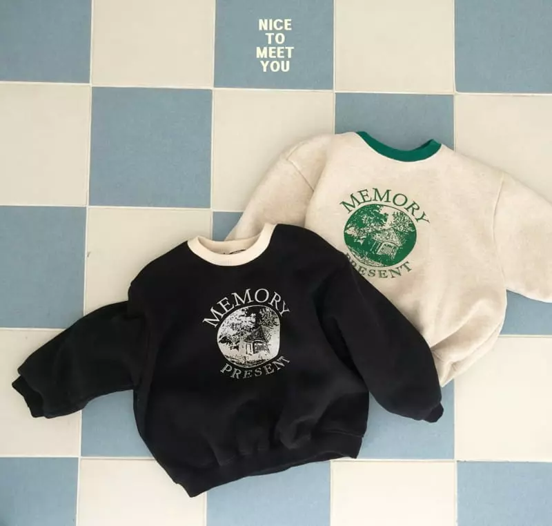 Nice To Meet You - Korean Children Fashion - #toddlerclothing - Memory Sweatshirt - 9