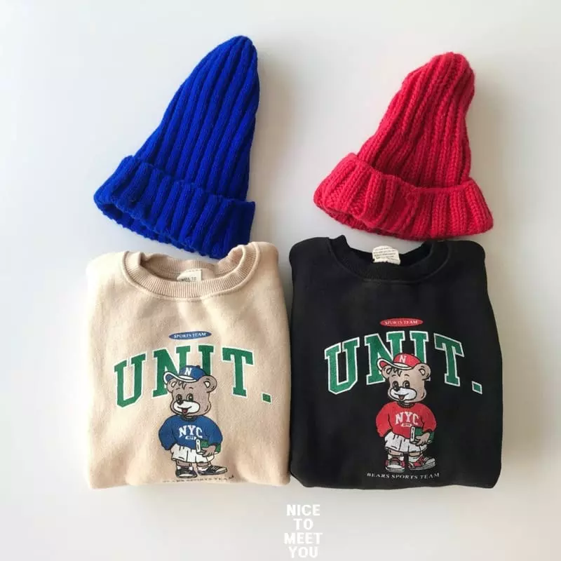 Nice To Meet You - Korean Children Fashion - #todddlerfashion - Unit Sweatshirt - 4