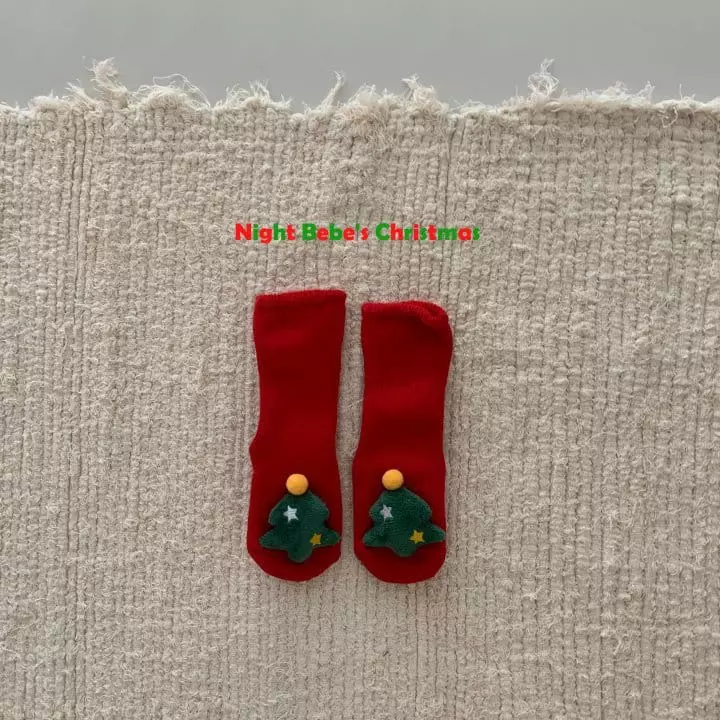 Night Bebe - Korean Baby Fashion - #babyfever - Bebe Merry Christmas Socks - 6