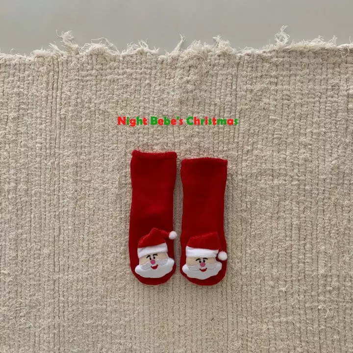 Night Bebe - Korean Baby Fashion - #babygirlfashion - Bebe Merry Christmas Socks - 7