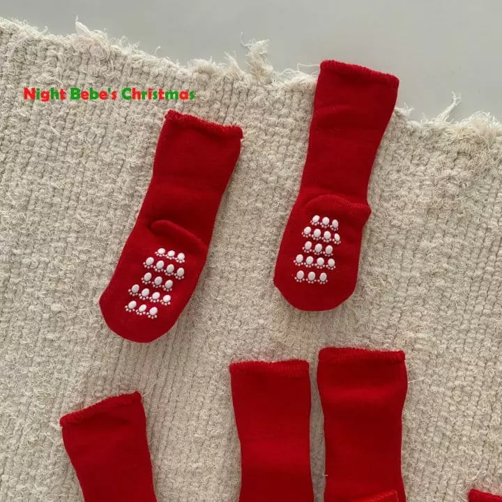Night Bebe - Korean Baby Fashion - #babylifestyle - Bebe Merry Christmas Socks - 8