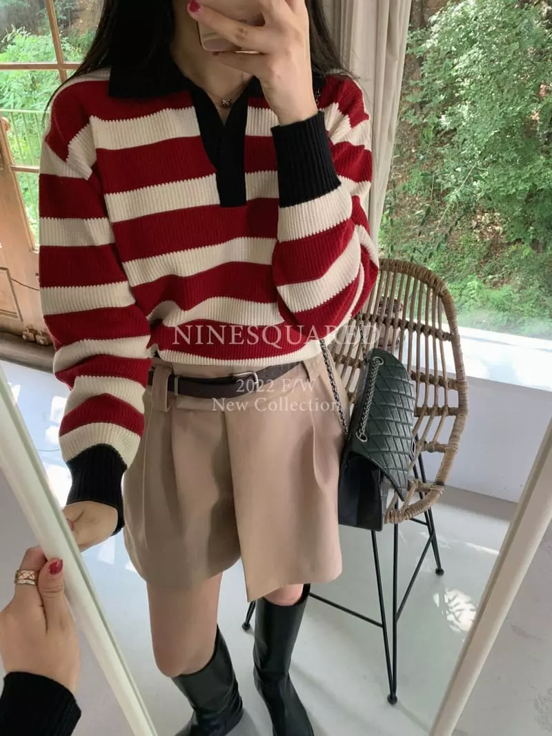 Ninesquared - Korean Women Fashion - #momslook - Andy Whole Knit Tee - 9