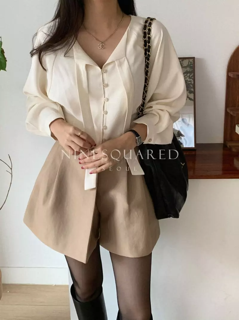 Ninesquared - Korean Women Fashion - #momslook - Magarine Blouse - 2