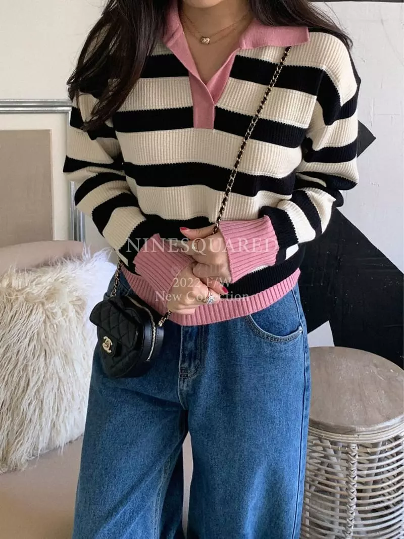 Ninesquared - Korean Women Fashion - #thatsdarling - Andy Whole Knit Tee
