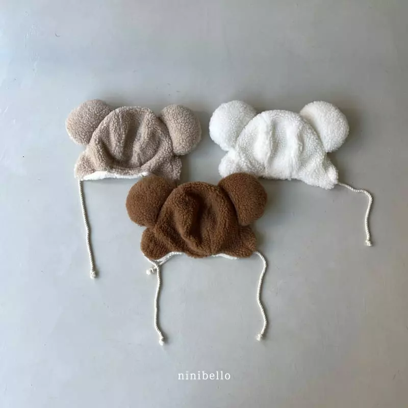 Ninibello - Korean Baby Fashion - #babyoutfit - Bear Bbogle Hat - 2