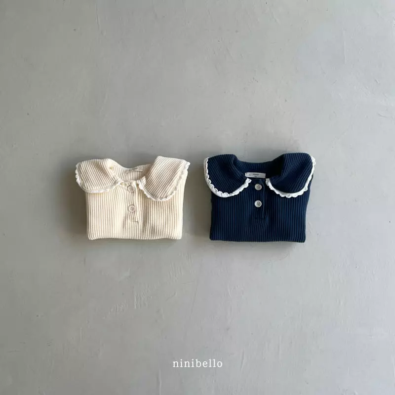 Ninibello - Korean Children Fashion - #childofig - Waffle Collar Blouse