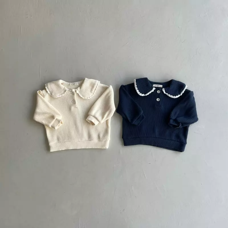 Ninibello - Korean Children Fashion - #childofig - Waffle Collar Blouse - 2