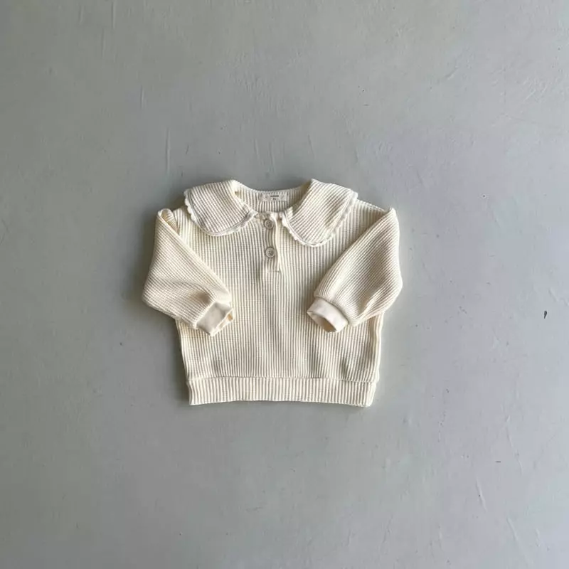 Ninibello - Korean Children Fashion - #childrensboutique - Waffle Collar Blouse - 3