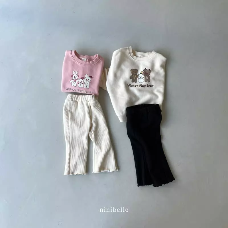 Ninibello - Korean Children Fashion - #designkidswear - Mue Mue Fleece Pants - 12