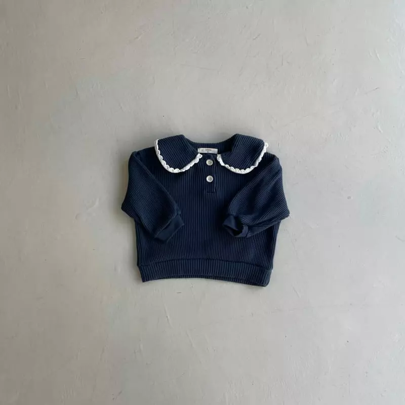 Ninibello - Korean Children Fashion - #childrensboutique - Waffle Collar Blouse - 4