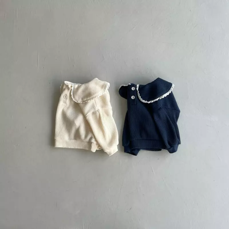 Ninibello - Korean Children Fashion - #discoveringself - Waffle Collar Blouse - 5