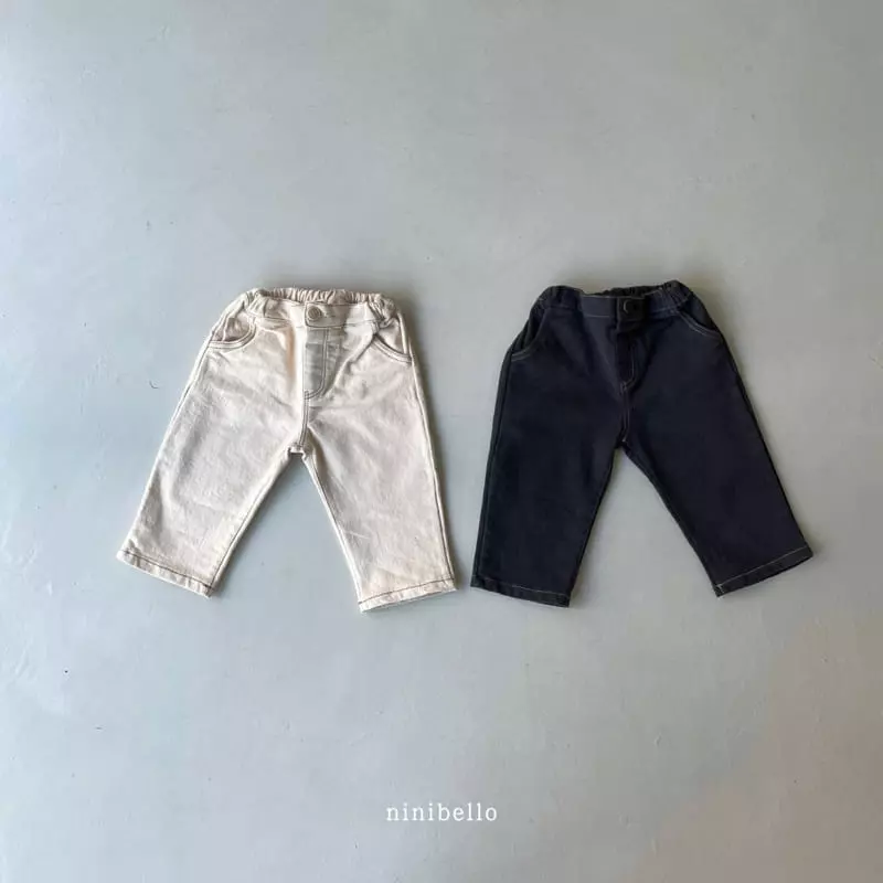 Ninibello - Korean Children Fashion - #fashionkids - Bold Stitch Pants