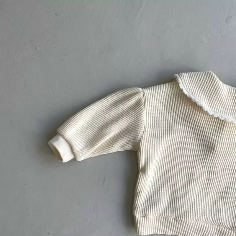 Ninibello - Korean Children Fashion - #kidsshorts - Waffle Collar Blouse - 7