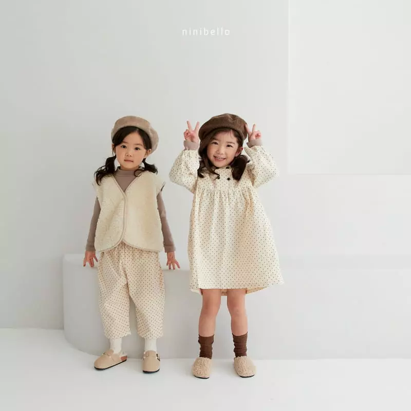 Ninibello - Korean Children Fashion - #kidsshorts - Double Dot One-piece - 5