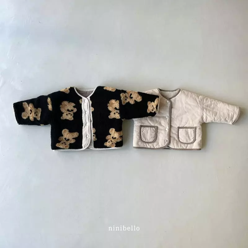Ninibello - Korean Children Fashion - #kidsshorts - Bbogle Bear Reversible Jacket