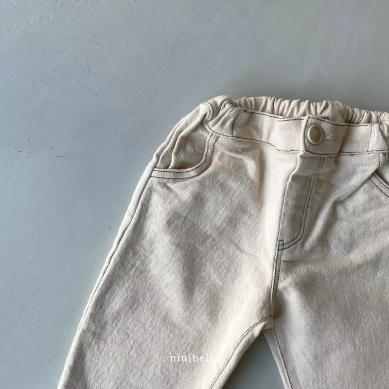 Ninibello - Korean Children Fashion - #kidsstore - Bold Stitch Pants - 3