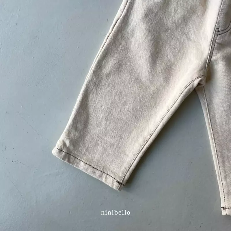 Ninibello - Korean Children Fashion - #kidsstore - Bold Stitch Pants - 4