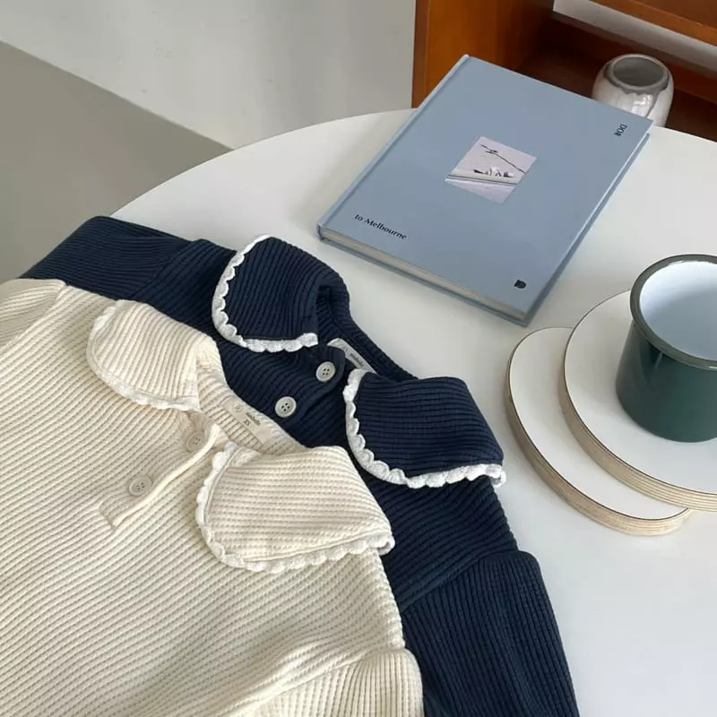 Ninibello - Korean Children Fashion - #kidzfashiontrend - Waffle Collar Blouse - 9