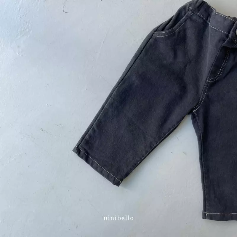 Ninibello - Korean Children Fashion - #minifashionista - Bold Stitch Pants - 8