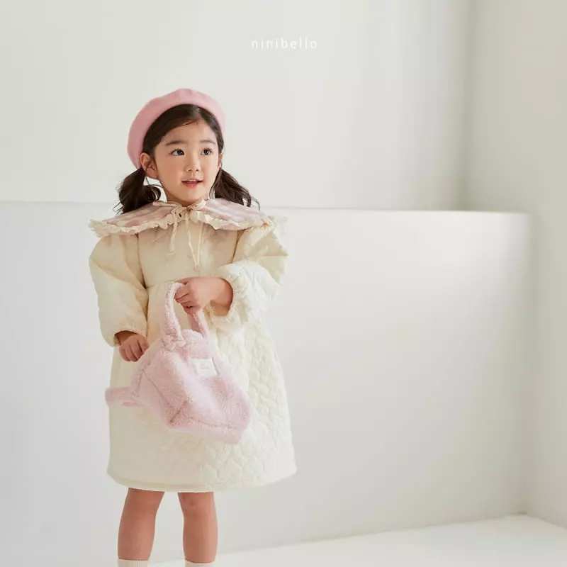 Ninibello - Korean Children Fashion - #todddlerfashion - Heart Padding ONE-piece - 12