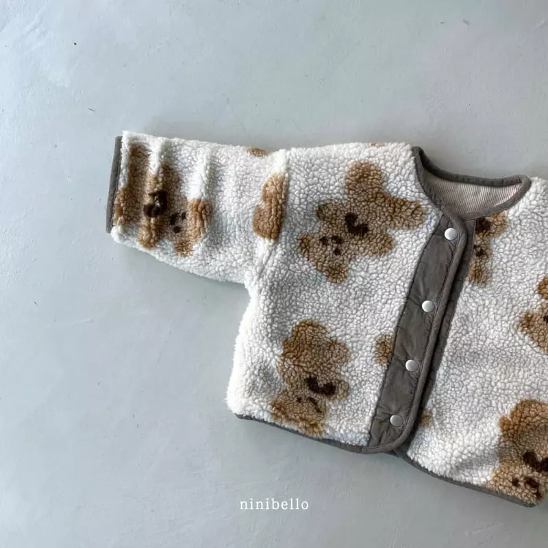Ninibello - Korean Children Fashion - #todddlerfashion - Bbogle Bear Reversible Jacket - 9