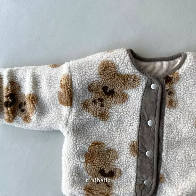 Ninibello - Korean Children Fashion - #toddlerclothing - Bbogle Bear Reversible Jacket - 10