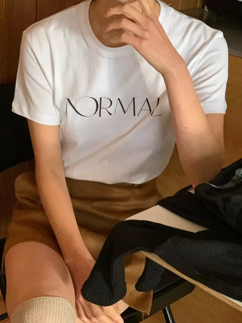 Normal - Korean Women Fashion - #pursuepretty - Nomal Tee - 3